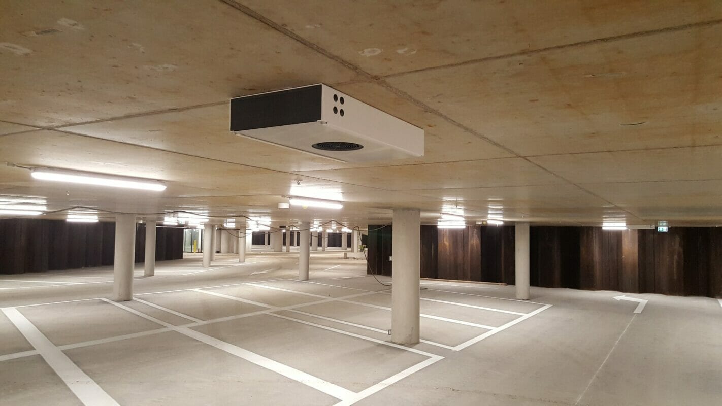 EPC stuwkrachtventilator aan plafond | System-Care B.V.